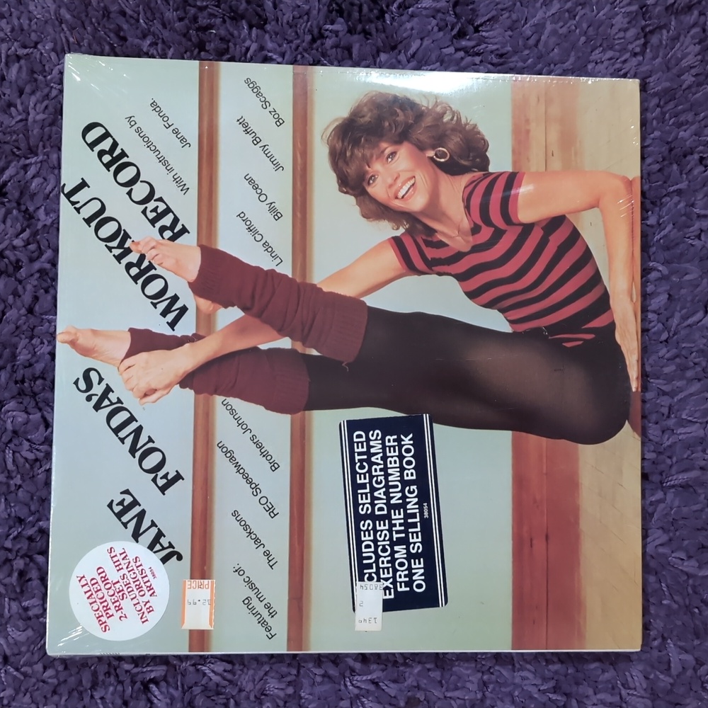 VINTAGE NWT Sealed Jane Fonda's Workout Record-2x Vinyl LP